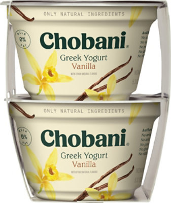 Chobani Non-Fat Blended Vanilla Greek Yogurt - 4-5.3 Oz - Image 3