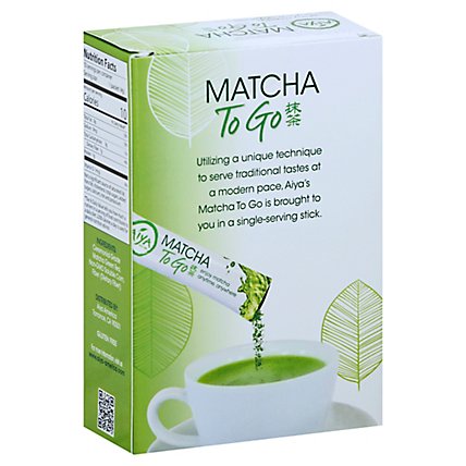 Aiya Matcha Tea To Go Sticks - 10 Count - Image 1