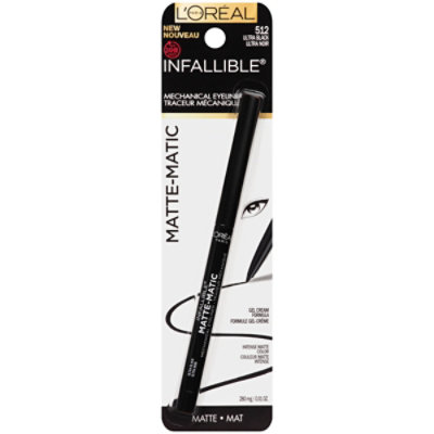 L'Oreal Paris Infallible Matte-Matic Mechanical Eyeliner Ultra Black - 0.01 Oz - Image 1