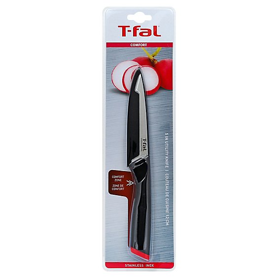 T Fal Comfort Knife Ss Utility 5in - Each