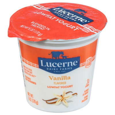 Lucerne Yogurt Lowfat Vanilla Flavored - 6 Oz