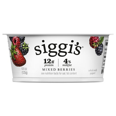 siggi's Mixed Berries Icelandic Skyr Whole Milk Yogurt - 4.4 Oz - Image 3