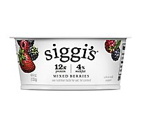 siggi's Icelandic Skyr Strained Whole Milk Mixed Berries Yogurt - 4.4 Oz