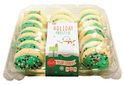 Cookie Frosted Sugar Green Holiday 21 Count - Each - Image 1