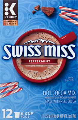Swiss Miss Cocoa Mix Hot K-Cup Pods Peppermint - 12-0.42 Oz - Image 2