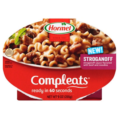 Hormel Compleats Microwave Meals Stroganoff - 9 Oz