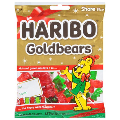 Haribo Gummi Candy Peg Bag Christmas - 4 Oz