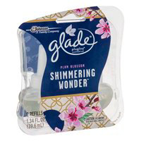 Glade PlugIns Scented Oil Refill Shimmering Wonder Plum Blossom - 2-0.67 Fl. Oz.
