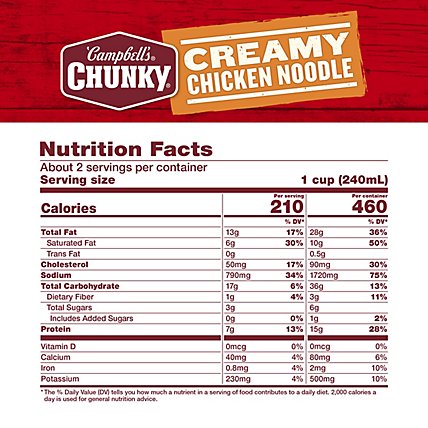 Campbells Chunky Soup Creamy Chicken Noodle - 18.8 Oz - Image 5