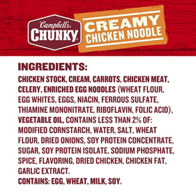 Campbell's Chunky Creamy Chicken Noodle Soup - 18.8 Oz - Image 5