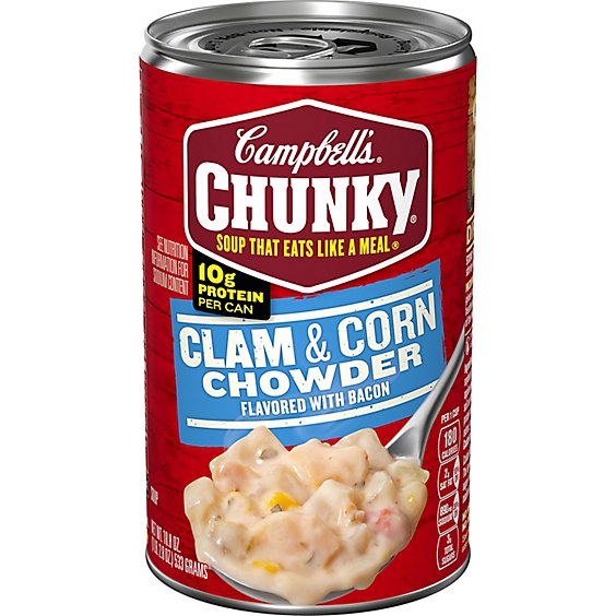 Campbell's Chunky Clam and Corn Chowder - 18.8 Oz