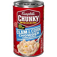 Campbells Chunky Soup Chowder Clam & Corn With Bacon - 18.8 Oz - Image 2