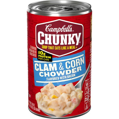 Campbell's Chunky Clam and Corn Chowder - 18.8 Oz