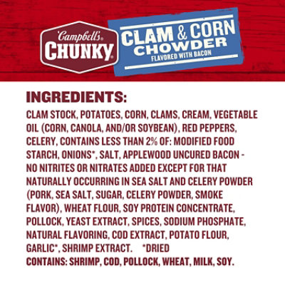 Campbell's Chunky Clam and Corn Chowder - 18.8 Oz - Image 5