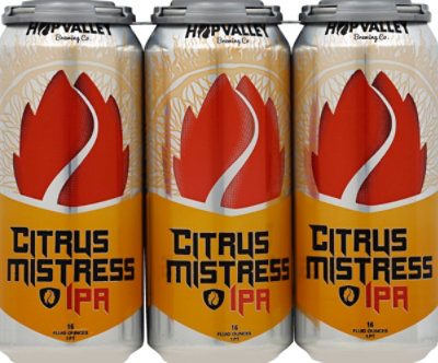 Hop Valley Citrus Mistress Ipa In Cans - 6-16 Fl. Oz. - Image 2