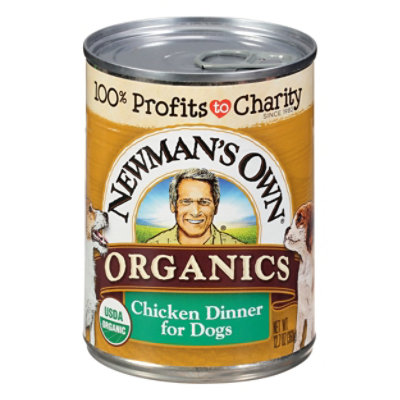 Newmans Own Organics Dog Food Grain Free Chicken Dinner Can - 12.7 Oz