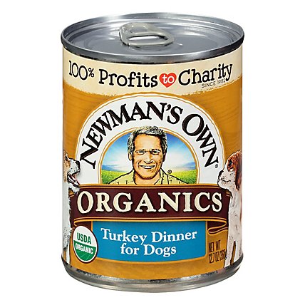 Newmans Own Organics Dog Food Grain Free Turkey Dinner Can - 12.7 Oz - Image 1