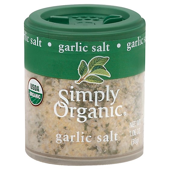 Simply Organic Garlic Salt - 1.06 Oz