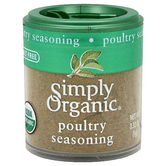 Simply Organic Seasoning Poultry - 0.32 Oz