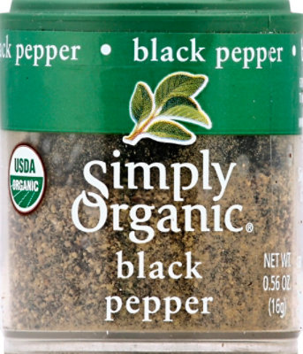 Simply Organic Black Pepper - 0.56 Oz - Image 2