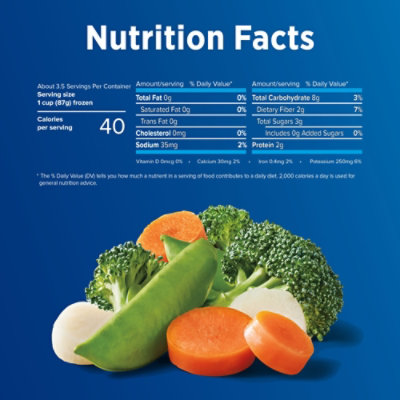 Birds Eye Steamfresh Broccoli Carrots Sugar Snap Peas & Water Chestnuts Frozen Vegetables - 10.8 Oz - Image 4