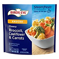 Birds Eye Steamfresh Sauced Cheesy Broccoli Cauliflower & Carrots Frozen Vegetables - 10.8 Oz - Image 2