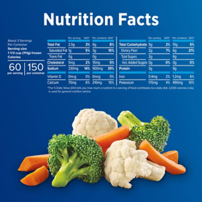 Birds Eye Steamfresh Sauced Cheesy Broccoli Cauliflower & Carrots Frozen Vegetables - 10.8 Oz - Image 4