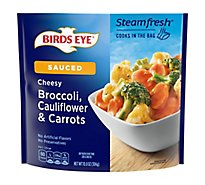 Birds Eye Steamfresh Sauced Cheesy Broccoli Cauliflower & Carrots Frozen Vegetables - 10.8 Oz