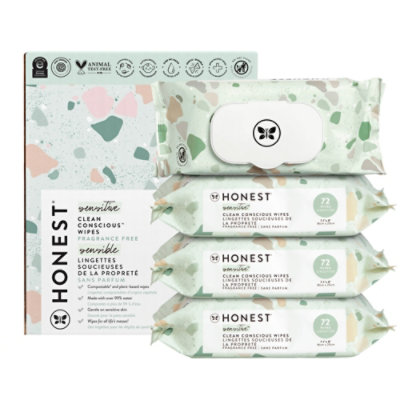 The Honest Company Clean Conscious Wipes Geo Mood - 288 Count - Image 1