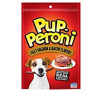 Pup-Peroni Dog Snacks Filet Mignon & Bacon Flavors Pouch - 5.6 Oz