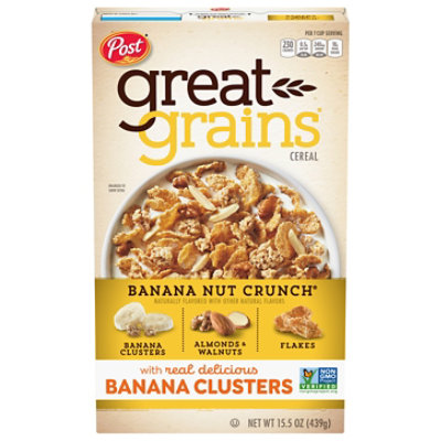 Post Great Grains Banana Nut Crunch Heart Healthy Whole Grain Breakfast Cereal - 15.5 Oz - Image 2