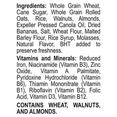 Post Great Grains Banana Nut Crunch Heart Healthy Whole Grain Breakfast Cereal - 15.5 Oz - Image 4