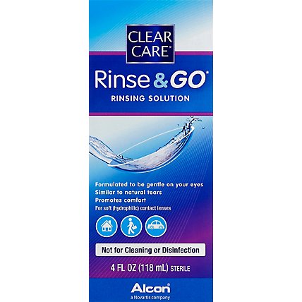 CLEAR CARE Rinsing Solution Rinse & Go - 4 Fl. Oz. - Image 2