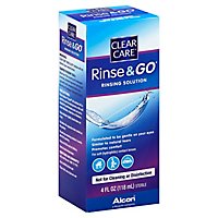 CLEAR CARE Rinsing Solution Rinse & Go - 4 Fl. Oz. - Image 1