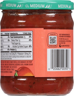 Newmans Own Salsa Medium Chunky Mango Jar - 16 Oz - Image 6