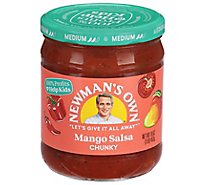 Newmans Own Salsa Medium Chunky Mango Jar - 16 Oz