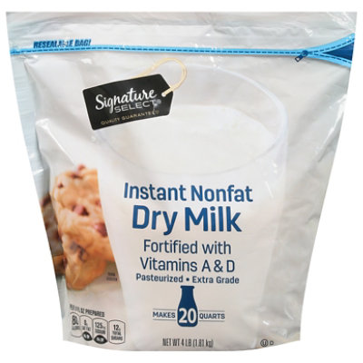Signature SELECT Dry Milk Instant Nonfat With Vitamins A & D - 4 Lb - Image 3