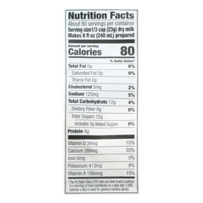 Signature SELECT Dry Milk Instant Nonfat With Vitamins A & D - 4 Lb - Image 4