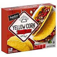 Signature SELECT Taco Shells Corn Yellow Box 12 Count - 4.8 Oz - Image 1
