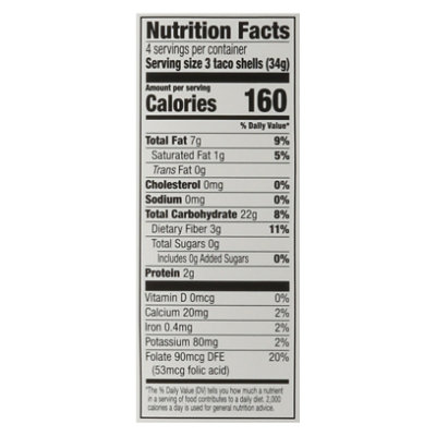 Signature SELECT Yellow Corn Taco Shells Box 12 Count - 4.8 Oz - Image 3