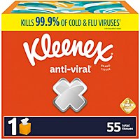 Kleenex Anti Viral Facial Tissues Cube Box - 55 Count - Image 1