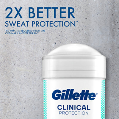 Gillette Antiperspirant Deodorant Clinical Soft Solid Ultimate Fresh - 2.6 Oz - Image 5