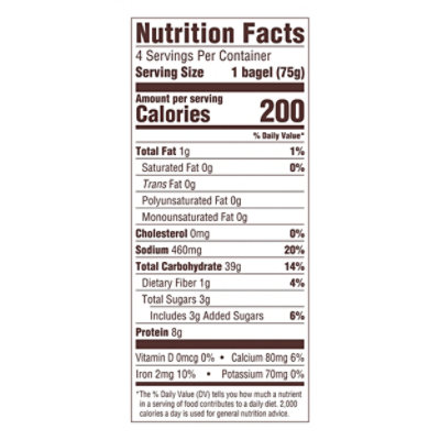 Thomas Nooks & Crannies Bagels Plain - 4 Count - Image 4
