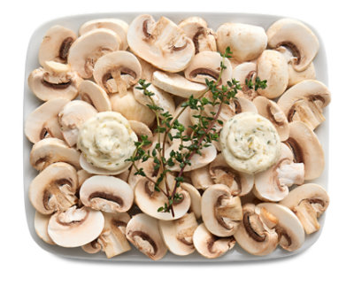 Mushrooms with Garlic Herb Butter - 7 Oz - Image 1