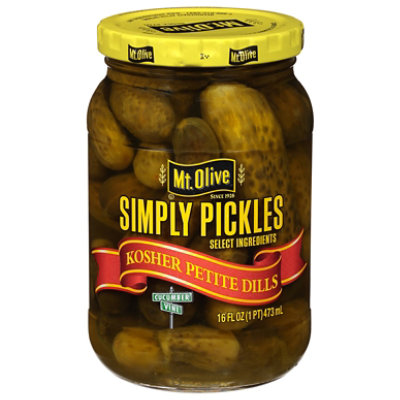 Mt. Olive Pickles Simply Pickles Petite Kosher Dills - 16 Fl. Oz. - Image 3