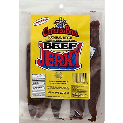 Cattaneo Bros. Beef Jerky Natural Style Original - 8 Oz - Safeway