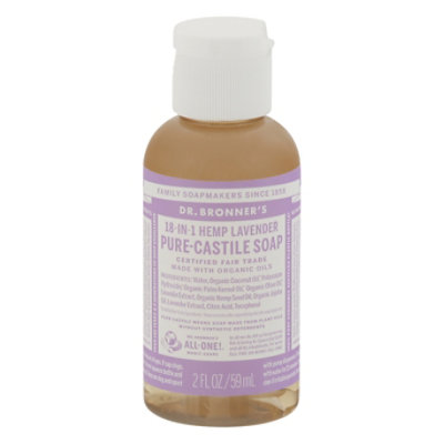 Dr Bronner Soap Liq Cstle Lavendr Org - 2 Oz - Image 3