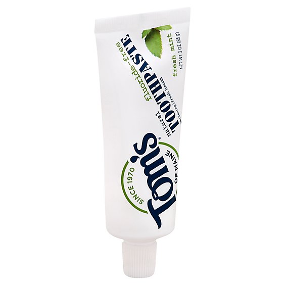 Toms Of Maine Toothpaste Whitening Fresh Mint Fluoride-Free - 3 Oz