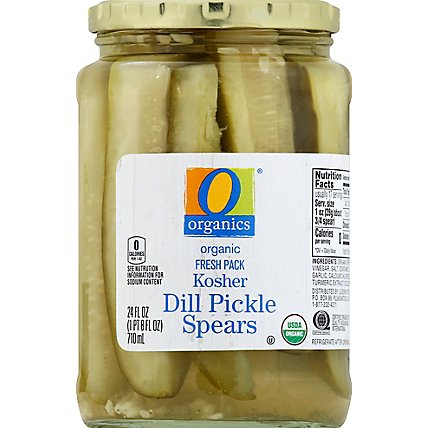 O Organics Organic Pickles Spears Kosher Dill - 24 Fl. Oz. - Image 2