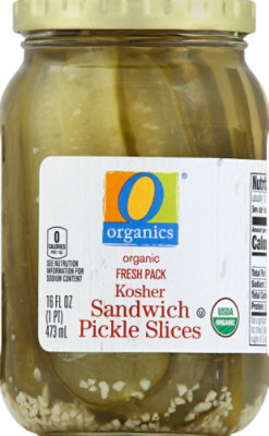 O Organics Organic Pickles Sandwich Slices Kosher - 16 Fl. Oz. - Image 2